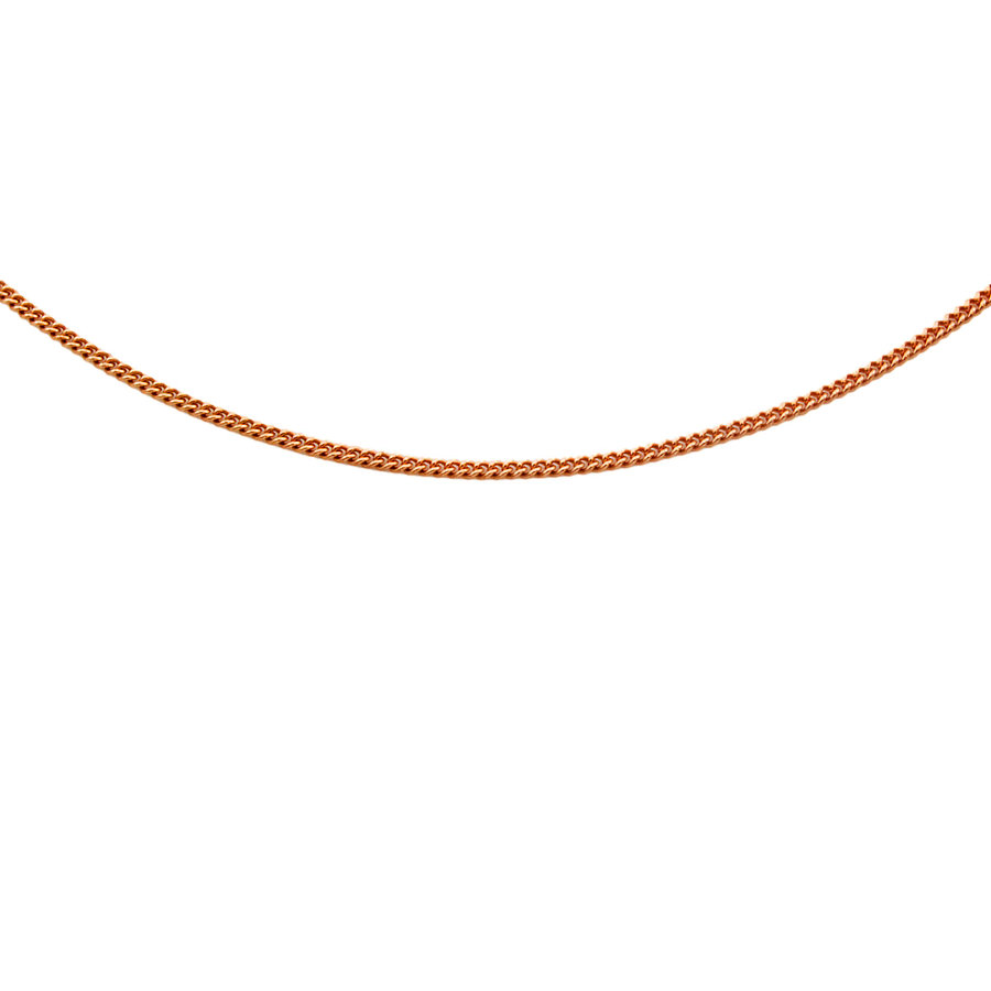 9ct rose gold 20 inch curb Chain